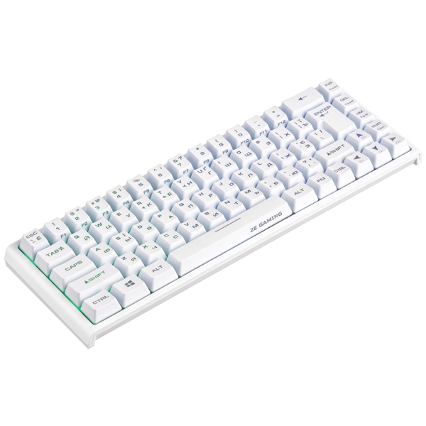 კლავიატურა 2E 2E-KG360UWT Gaming KG360 Wireless Keyboard, RGB, White