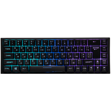 კლავიატურა 2E 2E-KG350UBK Gaming KG350 Keyboard, RGB, USB, Black