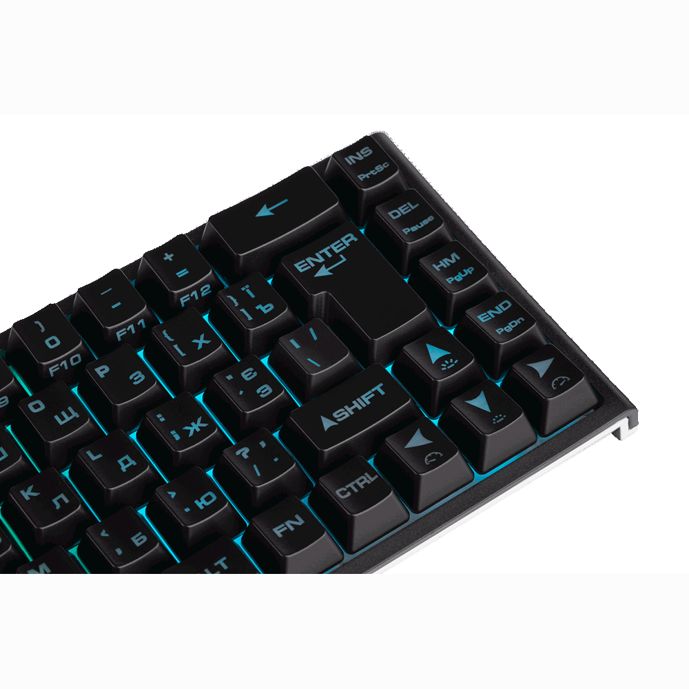 კლავიატურა 2E 2E-KG350UBK Gaming KG350 Keyboard, RGB, USB, Black