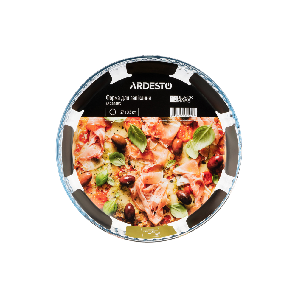 Ardesto AR2404BG 27cm Baking Dish Round Black Mars