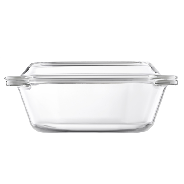 საცხობი ჭურჭელი Ardesto AR2406BG 1.5L Baking Dish With Lid Black Mars Round