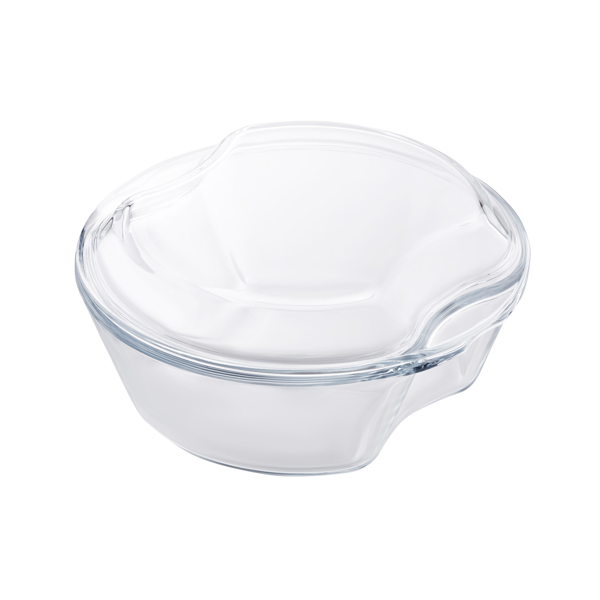 საცხობი ჭურჭელი Ardesto AR2415BG 1.5L Baking Dish With Lid Black Mars Round