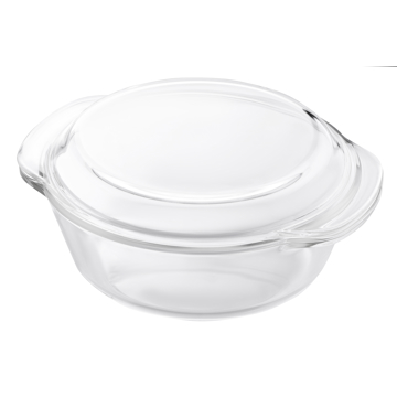 საცხობი ჭურჭელი Ardesto AR2407BG 2L Baking Dish With Lid Black Mars Round