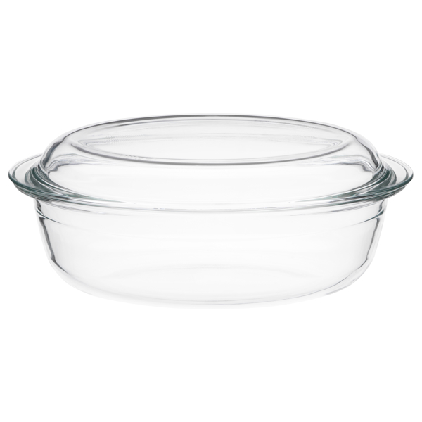 საცხობი ჭურჭელი Ardesto AR2408BG 3L Baking Dish With Lid Black Mars Oval