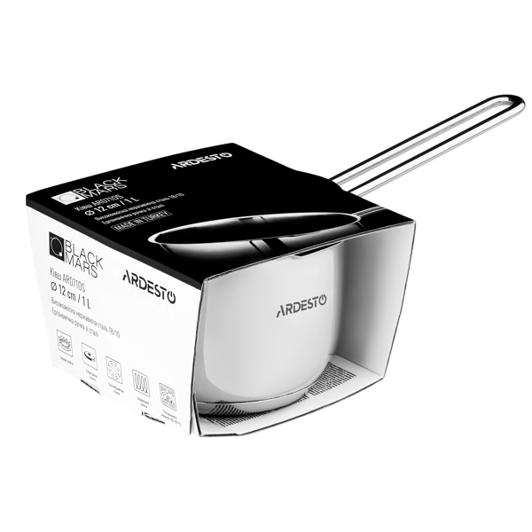 ქვაბი Ardesto AR0710S 1L 12cm Stainless Steel