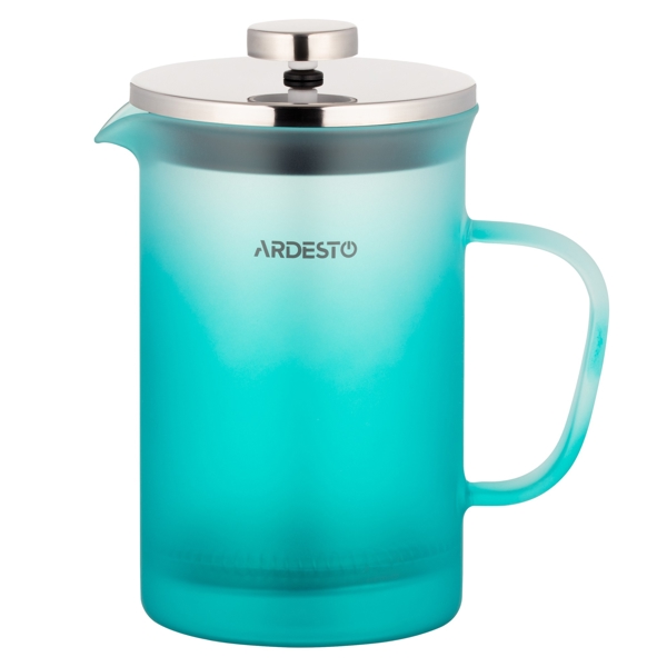 ჩაიდანი Ardesto AR1108BFM 800ml, French Press Fresh, Tiffany blue