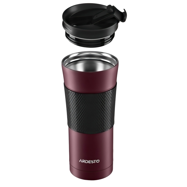 თერმო ჭიქა Ardesto AR2645SMR 450ml Travel mug To Go Red