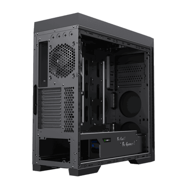 ქეისი Gamemax ABYSS TR, Mid-Tower, ARGB, Gaming PC Case, Without PSU, Black