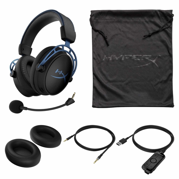 HyperX HX-HSCAS-BL/ WW Cloud Alpha S, Gaming Headset, Wired, 3.5mm, Black/Blue