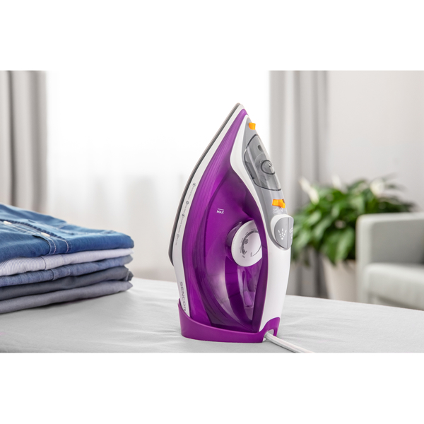 ორთქლის უთო Sencor SSI 5800VT, 2400W, 260ML, Steam Iron, White/Purple