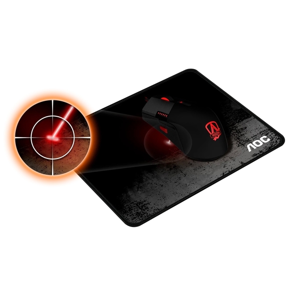 მაუსის პადი AOC MM300M, 330x260, Gaming Mouse Pad, Black