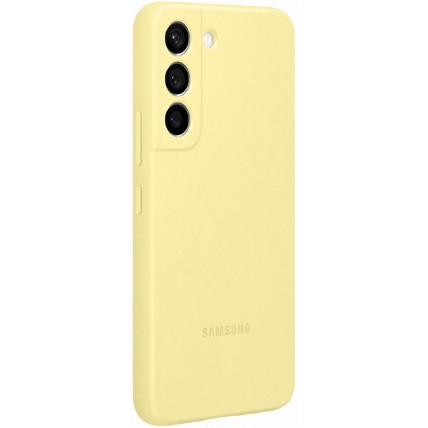 მობილურის ქეისი Samsung EF-PS906TYEGRU Galaxy S22 Plus Silicone Cover Butter Yellow