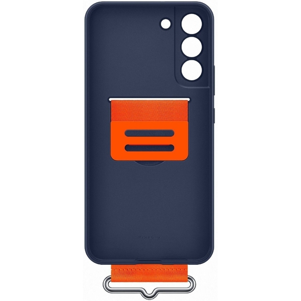 მობილურის ქეისი Samsung EF-GS906TNEGRU Galaxy S22 Plus Silicone with Strap Cover Navy 