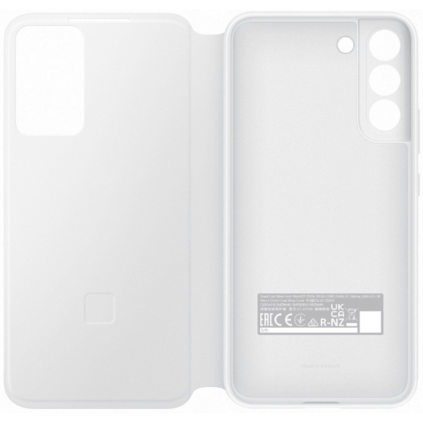 მობილურის ქეისი Samsung EF-ZS906CWEGRU Galaxy S22 Plus Smart Clear View Cover White 