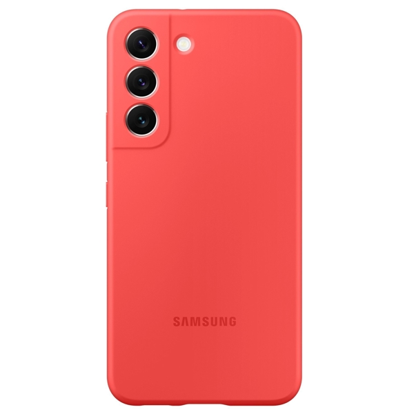 მობილურის ქეისი Samsung EF-PS901TPEGRU Galaxy S22 Silicone Cover Glow Red