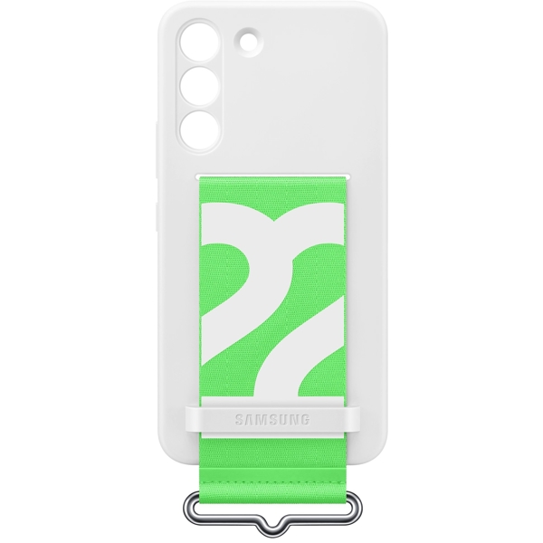 მობილურის ქეისი Samsung EF-GS901TWEGRU Galaxy S22 Silicone with Strap Cover White