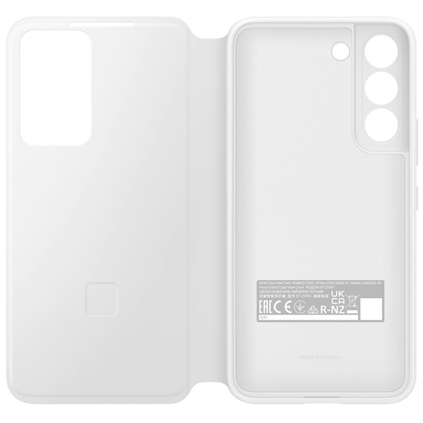 მობილურის ქეისი Samsung EF-ZS901CWEGRU Galaxy S22 Smart Clear View Cover White