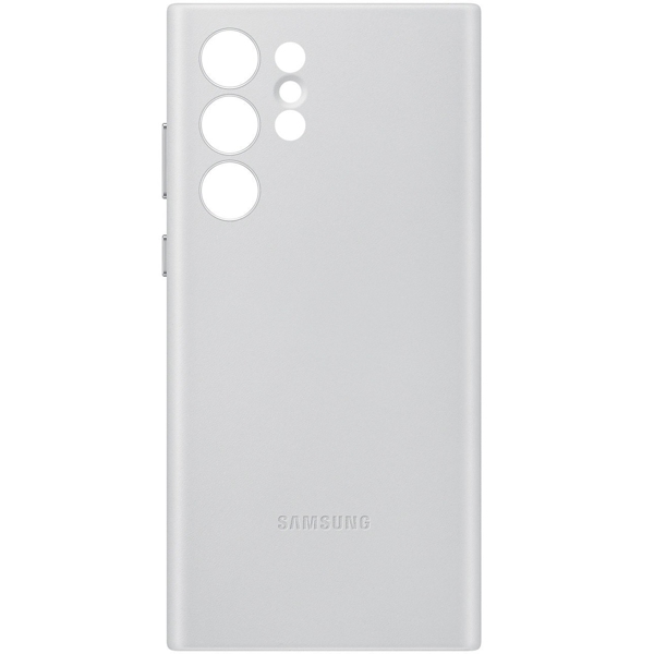 მობილურის ქეისი Samsung EF-VS908LJEGRU Galaxy S22 Ultra Leather Cover Light Gray