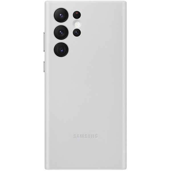 მობილურის ქეისი Samsung EF-VS908LJEGRU Galaxy S22 Ultra Leather Cover Light Gray