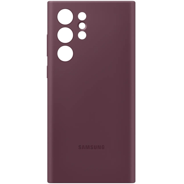 მობილურის ქეისი Samsung EF-PS908TEEGRU Galaxy S22 Ultra Silicone Cover Burgundy 