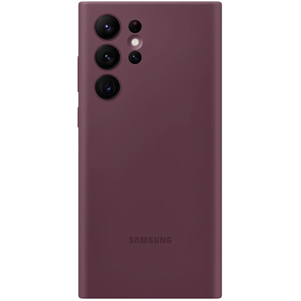 მობილურის ქეისი Samsung EF-PS908TEEGRU Galaxy S22 Ultra Silicone Cover Burgundy 