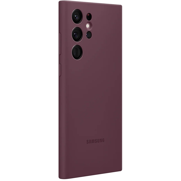 მობილურის ქეისი Samsung EF-PS908TEEGRU Galaxy S22 Ultra Silicone Cover Burgundy 