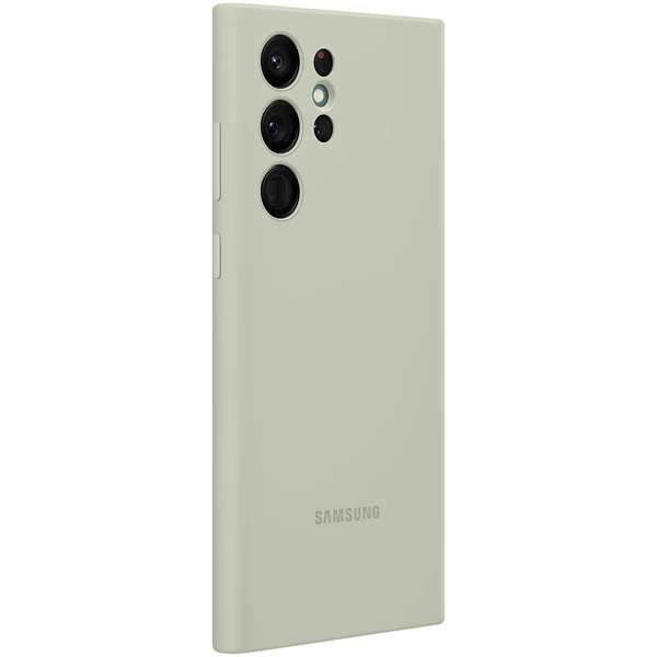 მობილურის ქეისი Samsung EF-PS908TMEGRU Galaxy S22 Ultra Silicone Cover Olive Green