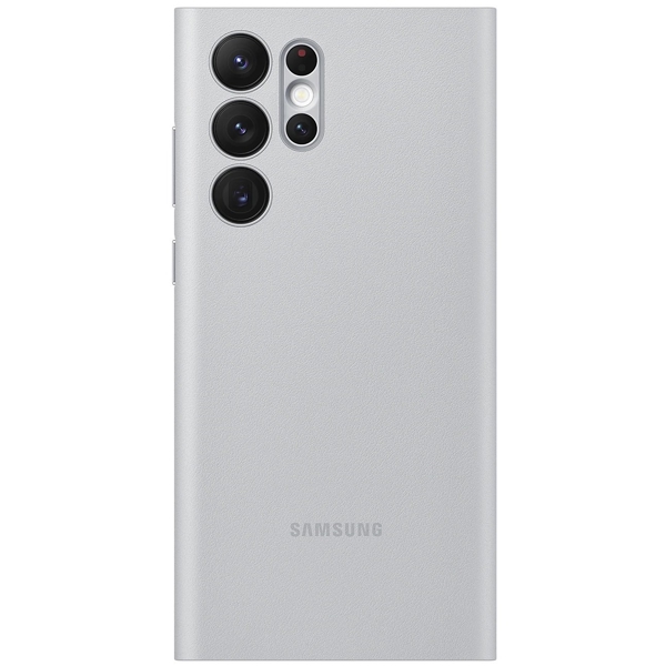 მობილურის ქეისი Samsung EF-NS908PJEGRU Galaxy S22 Ultra Smart LED View Cover Light Gray