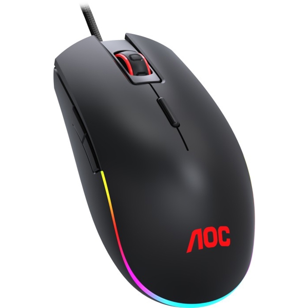 მაუსი AOC GM500DRBE, Wired, USB, Gaming Mouse, Black