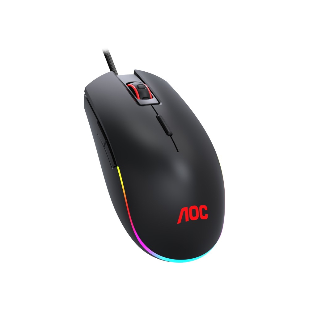 მაუსი AOC GM500DRBE, Wired, USB, Gaming Mouse, Black