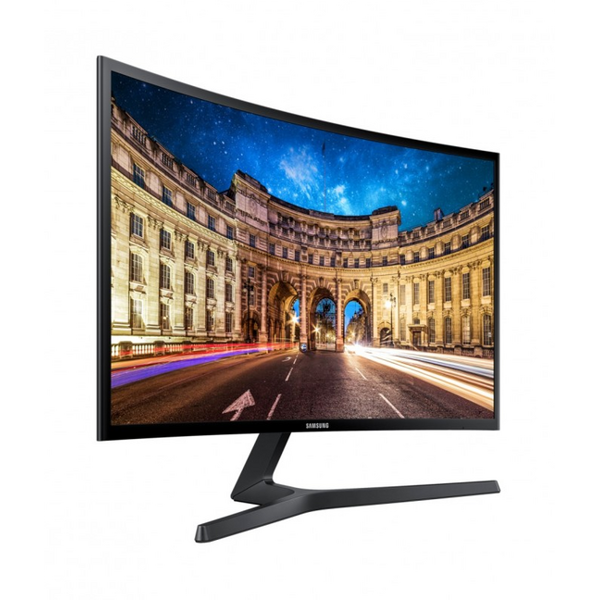 მონიტორი Samsung LC24F396FHIXCI, 24" Curved Monitor, FHD, LED, VA, HDMI, VGA, Black