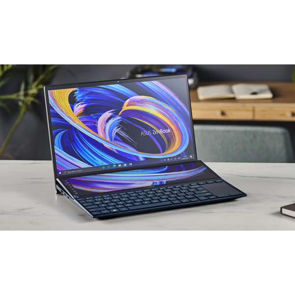 ნოუთბუქი Asus UX482EG-HY261R Zenbook Pro Duo, 14", I7-1165, 16GB, 512GB SSD, MX450, W10, Blue