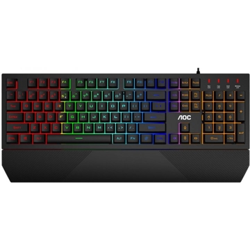 კლავიატურა AOC GK200D32R, Wired, RGB, USB, Gaming Keyboard, Black