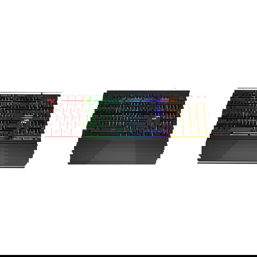 კლავიატურა AOC GK200D32R, Wired, RGB, USB, Gaming Keyboard, Black