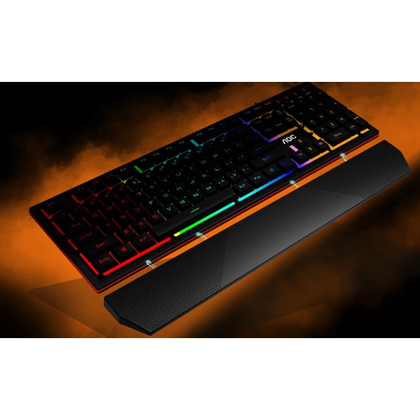 AOC GK200D32R, Wired, RGB, USB, Gaming Keyboard, Black