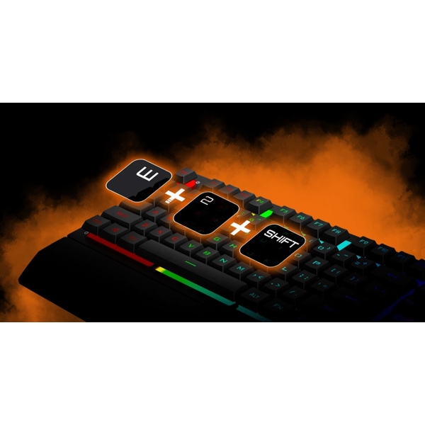 AOC GK200D32R, Wired, RGB, USB, Gaming Keyboard, Black