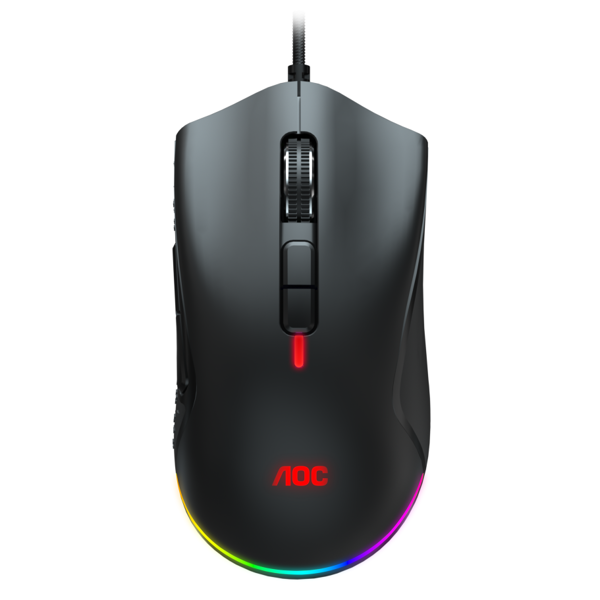 მაუსი AOC GM530B, Wired, RGB, USB, Gaming Mouse, Black