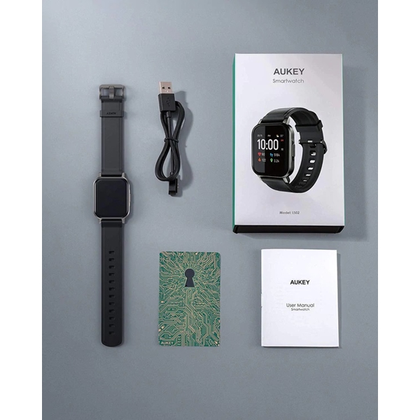 სმარტ საათი Aukey LS02 1.4", Fitness Tracker 12, IPX6 Waterproof, Black