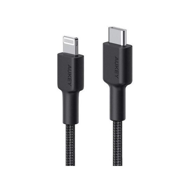 USB კაბელი Aukey CB-CL03 USB-C to Lightning Cable 2m Black