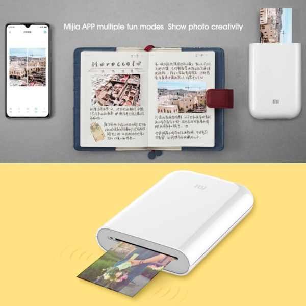 ფოტო პრინტერი Xiaomi XMKDDYJ01HT, Bluetooth, Portable Photo Printer, White