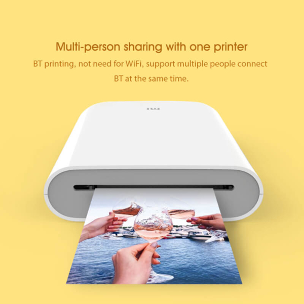 ფოტო პრინტერი Xiaomi XMKDDYJ01HT, Bluetooth, Portable Photo Printer, White