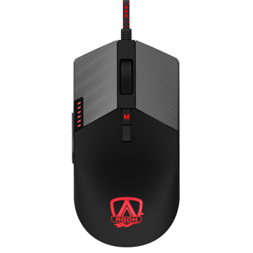 მაუსი AOC AGM700DRCR, Wired, RGB, USB, Gaming Mouse, Black