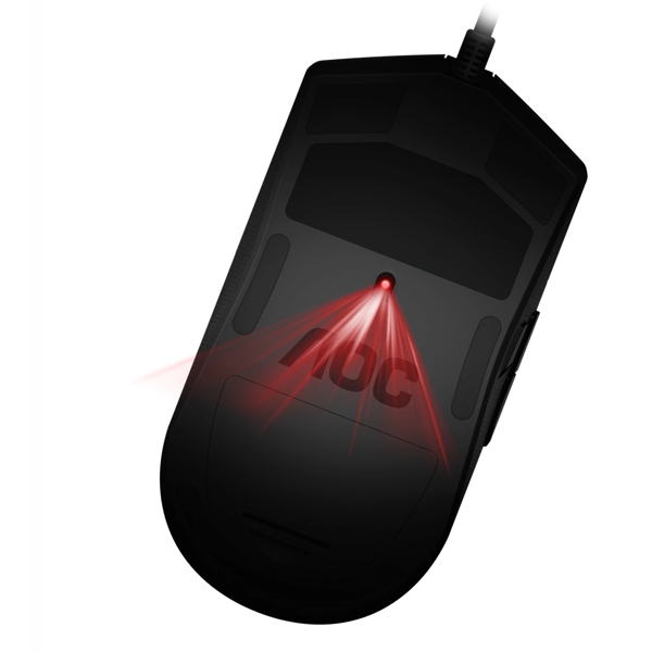 მაუსი AOC AGM700DRCR, Wired, RGB, USB, Gaming Mouse, Black