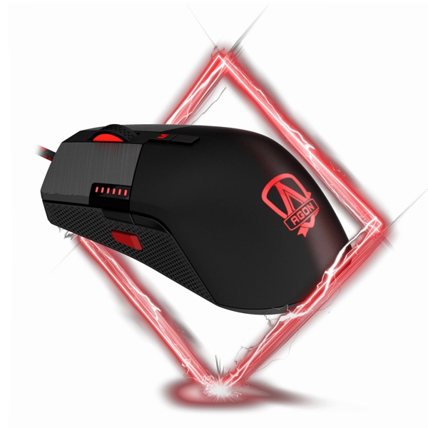 მაუსი AOC AGM700DRCR, Wired, RGB, USB, Gaming Mouse, Black