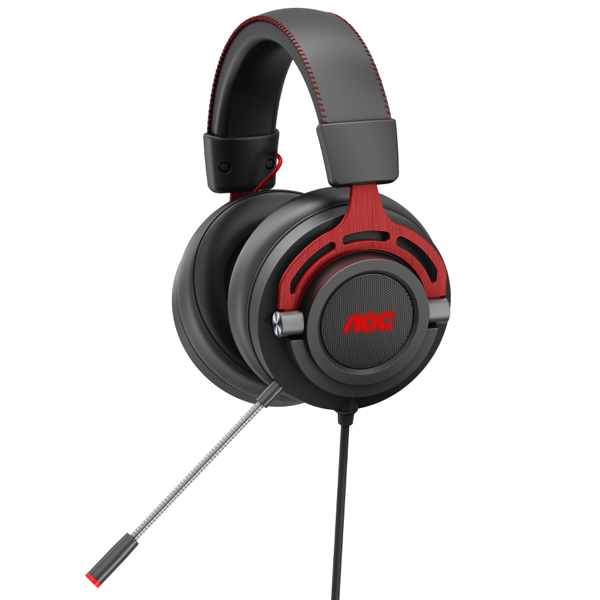 ყურსასმენი AOC GH300, Wired, USB, Gaming Headset, Black