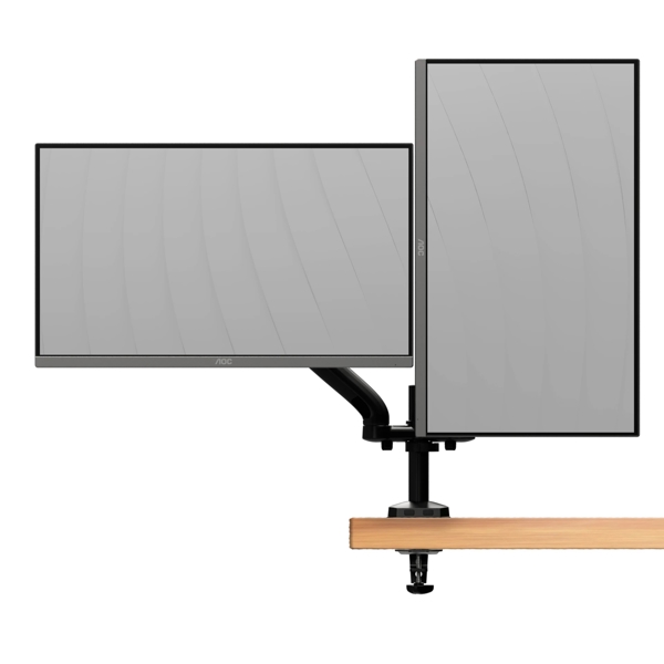 მონიტორის საკიდი AOC AD110D0, 13"-31,5", Dual Computer Monitor Arm Mount, Black