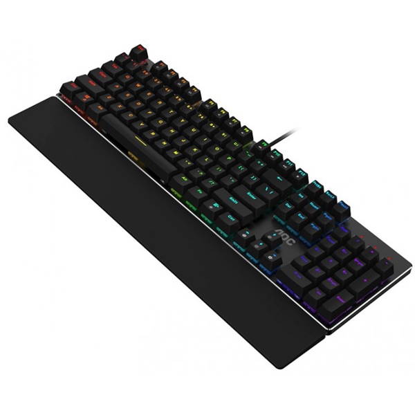 კლავიატურა AOC GK500DR2R, Wired, RGB, USB, Gaming Keyboard, Black