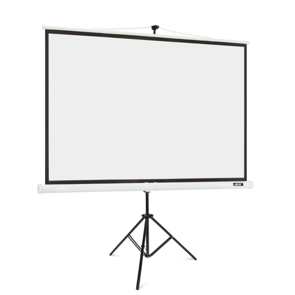 პროექტორის ეკრანი Acer MC.JBG11.00F T87-S01M, 180x146cm, Projection Screen+Tripod, White