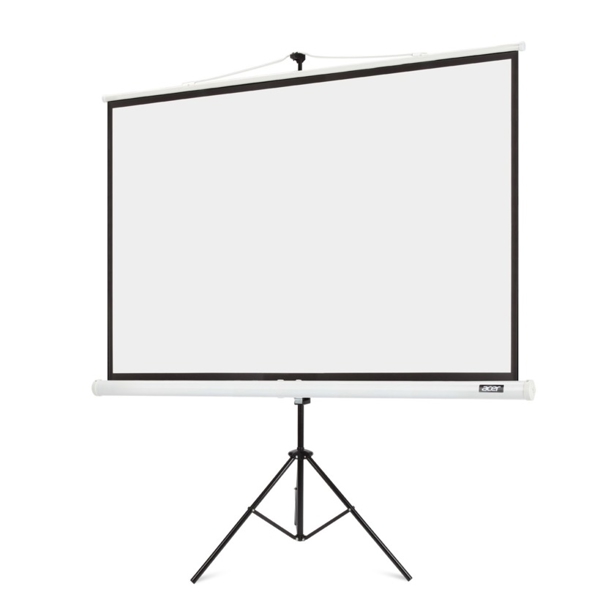 პროექტორის ეკრანი Acer MC.JBG11.00F T87-S01M, 180x146cm, Projection Screen+Tripod, White