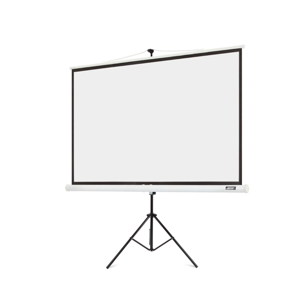 პროექტორის ეკრანი Acer MC.JBG11.00F T87-S01M, 180x146cm, Projection Screen+Tripod, White